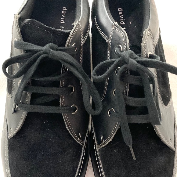 Black David Tate Leather Suede  Women's Helen Walking Oxfords Size 11 - Picture 11 of 16